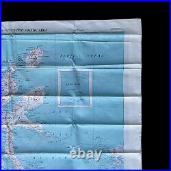 Mint Condition WWII 1943 New Guinea US Army Navy Pilot Pacific Bailout Silk Map