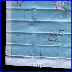 Mint Condition WWII 1943 New Guinea US Army Navy Pilot Pacific Bailout Silk Map