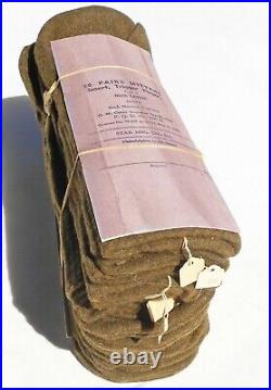 Mint Orig Bundle Of 10 Us Army Ww2 Wool Trigger Finger Mittens Dated 5/15/43