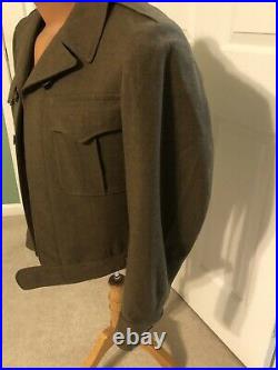 Mint Unissued Original WW2 US Army Officers Ike Jacket Dated April 1945