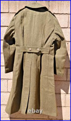 Minty Original Large Size 40s Ww2 Us Army Soldiers Wool Greatcoat USA Wwii