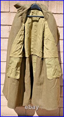 Minty Original Large Size 40s Ww2 Us Army Soldiers Wool Greatcoat USA Wwii