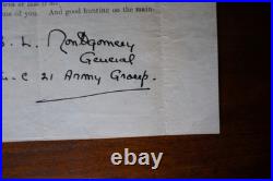 Montgomery D-Day Letter to Troops 1944 WWII. 21 Army Group, Original. Britain