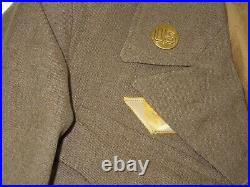 NAMED WWII US Army 4th Armored Division Ike Uniform Jacket Patches Ribbons