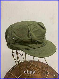 NOS US Army HBT Fatigue Hat Cap WWII, Dated 1941, Herringbone, Size 7 1/2, S-28
