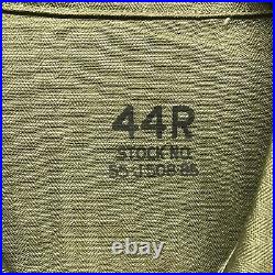 NOS US Army WWII HBT Cotton 13 Star Button Shirt 44R J-33
