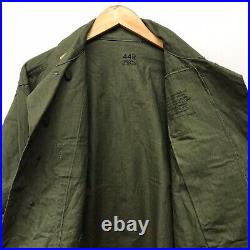 NOS US Army WWII HBT Cotton 13 Star Button Shirt 44R J-33