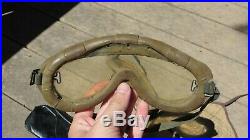 NOS WW2 U. S. Army Polaroid All Purpose Goggle Kit 1021 Complete Tanker B-8 Pilot