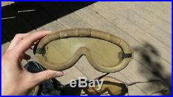 NOS WW2 U. S. Army Polaroid All Purpose Goggle Kit 1021 Complete Tanker B-8 Pilot