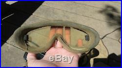 NOS WW2 U. S. Army Polaroid All Purpose Goggle Kit 1021 Complete Tanker B-8 Pilot