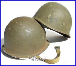 Named Orig Vg-exc Us Army Wwii 1943 Fixed Bail M1 Helmet W / 1943 W'house Liner