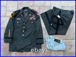 Named Vietnam War Era US Army Warrant Officer Uniform Jacket WWII Veteran