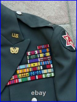 Named Vietnam War Era US Army Warrant Officer Uniform Jacket WWII Veteran