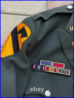 Named Vietnam War Era US Army Warrant Officer Uniform Jacket WWII Veteran