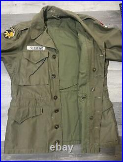 Named WW2 17th Airborne 2nd Army Veterans M-1943 Field Jacket