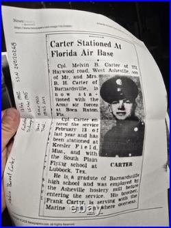Named WWII Army Air Corps uniform Named WWII Army Air Corps uniform
