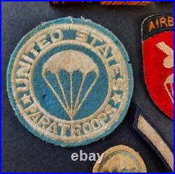 Named WWII Lot US Army Airborne Infantry Medals Paratrooper Patches Engraved GCM