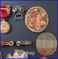 Named WWII Lot US Army Airborne Infantry Medals Paratrooper Patches Engraved GCM