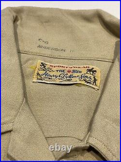 Named WWII U. S. Army WAC WAAC Khaki Hobby Cap Hat Sz 22 & 2 Shirts + Knit Top