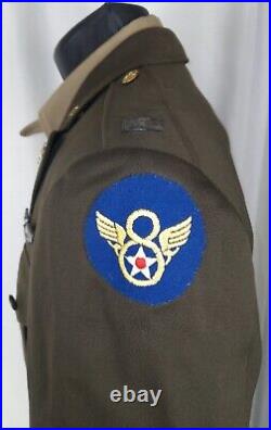 Named World War II Aviator Uniform 8th Army Air Force WWII WW2