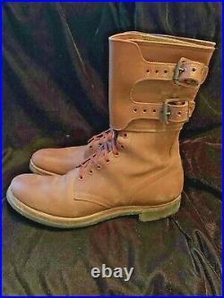 Not Repro Wwii Us Army M1943 M43 Double Buckle Combat Field Boots Size 10.5a