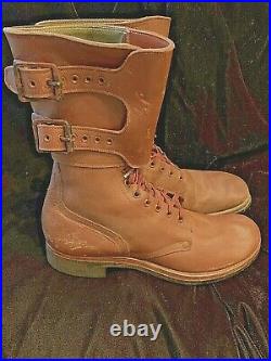 Not Repro Wwii Us Army M1943 M43 Double Buckle Combat Field Boots Size 10.5a