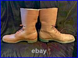 Not Repro Wwii Us Army M1943 M43 Double Buckle Combat Field Boots Size 10.5a