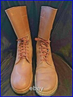 Not Repro Wwii Us Army M1943 M43 Double Buckle Combat Field Boots Size 10.5a