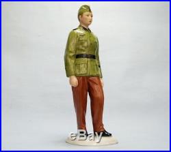 Nymphenburg German soldier figure in uniform of Army sergeant school WWII 1941