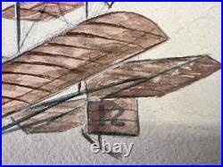ORIGINAL 1941 P-51 MUSTANG Mark Painting ART WWII US ARMY AIR CORPS P51 Vintage