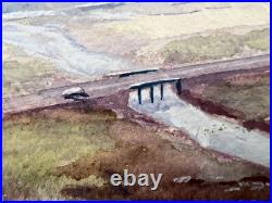 ORIGINAL 1941 P-51 MUSTANG Mark Painting ART WWII US ARMY AIR CORPS P51 Vintage