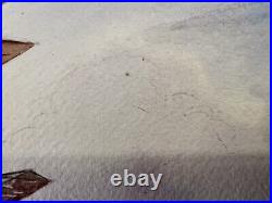 ORIGINAL 1941 P-51 MUSTANG Mark Painting ART WWII US ARMY AIR CORPS P51 Vintage