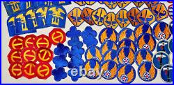 ORIGINAL LARGE GROUP LOT OF 127 WWII US Army Military Patches #10