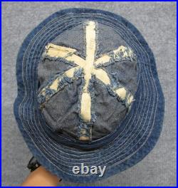 ORIGINAL VINTAGE 1930's-40's WW2 WWII MILITARY US ARMY M-37 DENIM HAT CAP