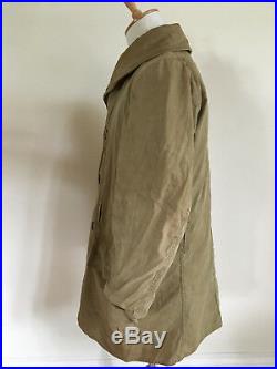 ORIGINAL VINTAGE 1940's WW2 US ARMY MACKINAW JEEP JACKET COAT MEN'S SIZE MEDIUM