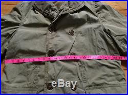 ORIGINAL VINTAGE 1940's WW2 US ARMY MACKINAW JEEP JACKET COAT MEN'S SIZE MEDIUM