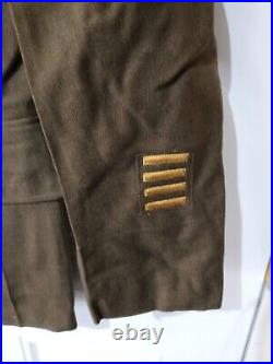 ORIGINAL WW2 ARMY UNIFORM JACKET PATCHES PINS RANK 6th ARMY USARPAC 36R