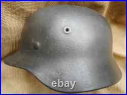 ORIGINAL WW2 GERMAN ARMY / ELITE WSS m40 STEEL COMBAT HELMET none decal