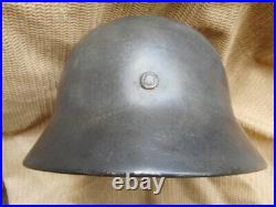 ORIGINAL WW2 GERMAN ARMY / ELITE WSS m40 STEEL COMBAT HELMET none decal