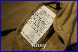 ORIGINAL/WW2 U. S. ARMY WOOL SHIRT WITH GAS FLAP BRAND/NEW size151/2X33-A-OK