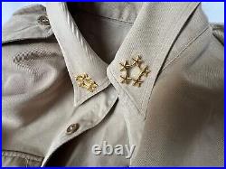 ORIGINAL WW2 US ARMY 4th ARMOR CORPS, BELTED OFFICER UNIFORM JACKET, WithSHIRT&TIE