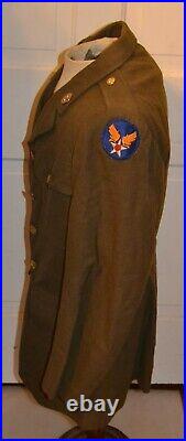 ORIGINAL WW2 US ARMY AIR CORP AAC ENLISTED MANS JACKET LARGE SIZE 40s 40 s