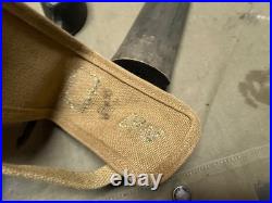 ORIGINAL WWI WWII US ARMY M1910 PICK AXE MATTOCK & CARRIER- US stamped