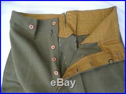 ORIGINAL WWII 1940's FRENCH ARMY OFFICER'S UNIFORM JACKET & TROUSERS MILITARY