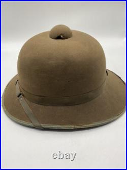 ORIGINAL WWII GERMAN ARMY DAK AFRIKA KORPS PITH HELMET Second Model