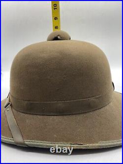 ORIGINAL WWII GERMAN ARMY DAK AFRIKA KORPS PITH HELMET Second Model