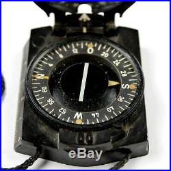 ORIGINAL WWII GERMAN ARMY OFFICER FIELD MARCH COMPASS BAKELITE A With CORD