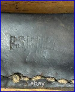 ORIGINAL WWII German Army 1937 Entrenching Tool Leather Cover Open Front & Rear