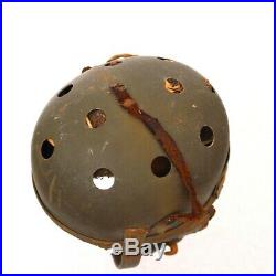 ORIGINAL WWII M1938 M38 US ARMY TANKER TANK HELMET With R-14 RADIO RECEIVERS