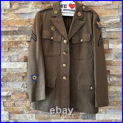 ORIGINAL WWII US ARMY AIR FORCE Jacket 111th With Hat